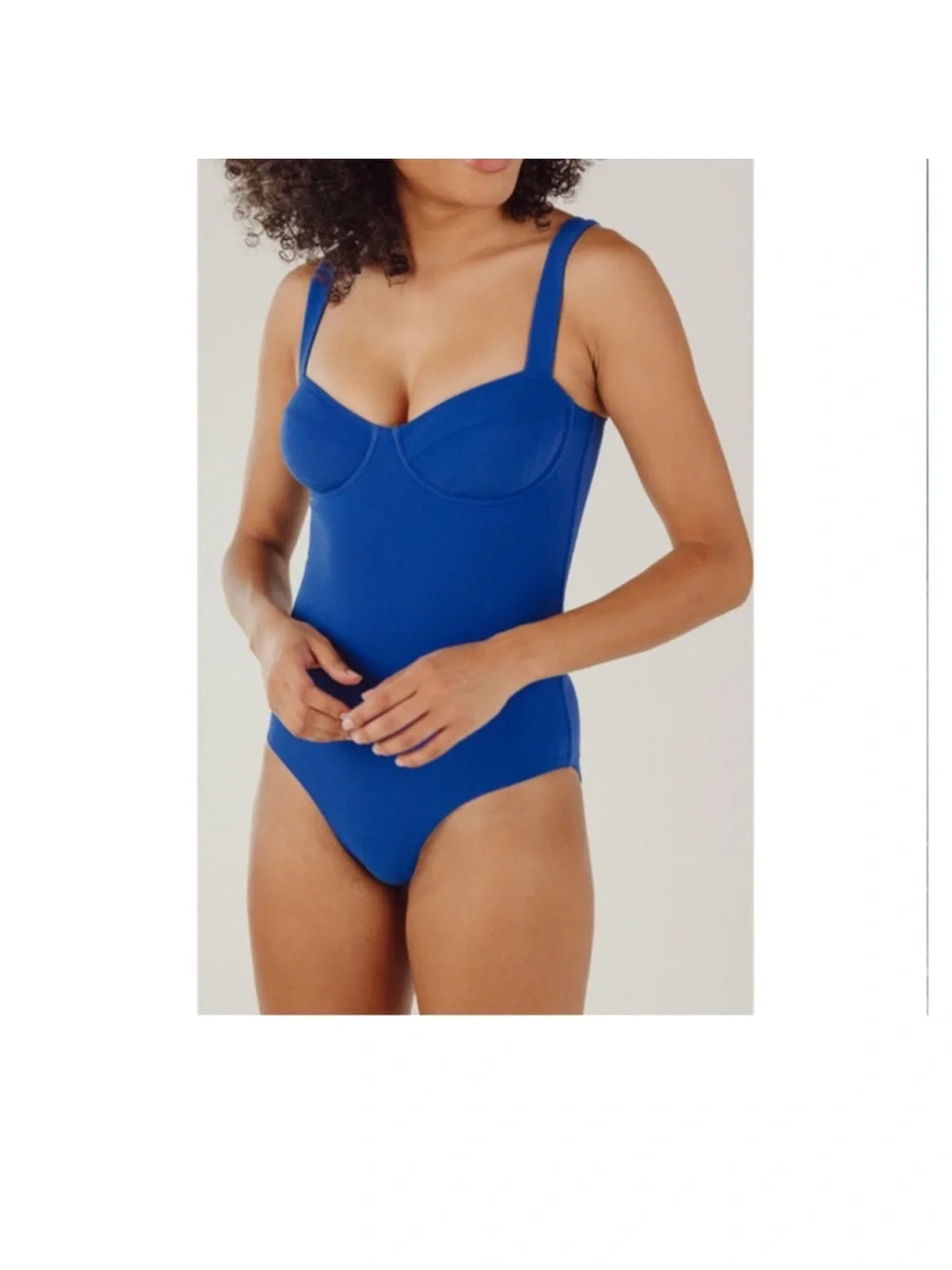 Women’s Minnow Blue Terry  One-Piece Swimsuit
